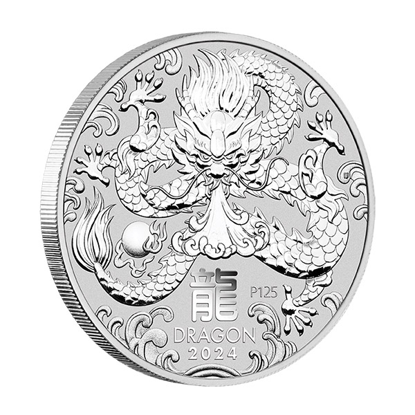 moonの宝物2 Buy the 2024 Australia 2 Oz Silver Lunar Dragon Coin (BU