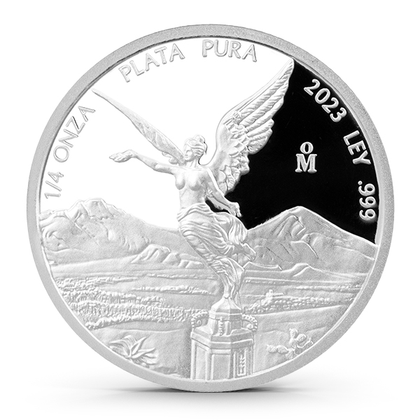 38-kt THE RICH　OLDMOUNTAIN ver. 2023 1/4 Oz Mexican Silver Libertad Coin Proof BU - Monument