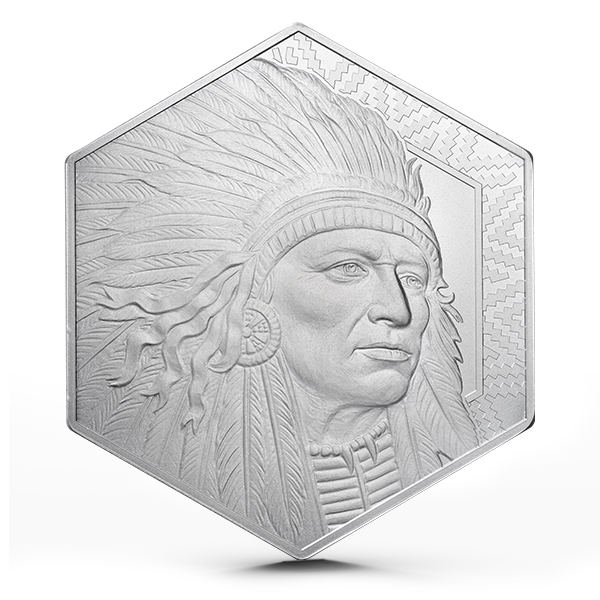 インディアンヘッド アメリカンバッファロー 10オンス シルバーバー インゴット 10 oz. Silver Buffalo & Indian Bar | Littleton Coin Company