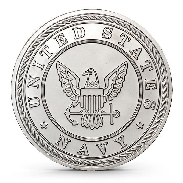 Buy the 1 Oz United States Armed Forces Navy Silver Round (New