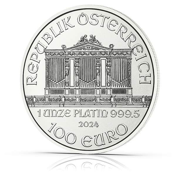 純銀　2024 オーストリア　ウィーン Buy the 2024 Austria 1 Oz Platinum Philharmonic (BU) | Monument