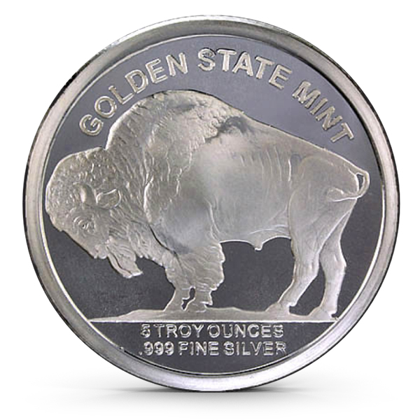 GSM Buffalo 5 oz Silver Round (New) - Hero Bullion
