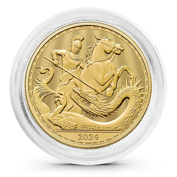 Buy the 2024 1 oz Gold Royal Mint St George and the Dragon (BU