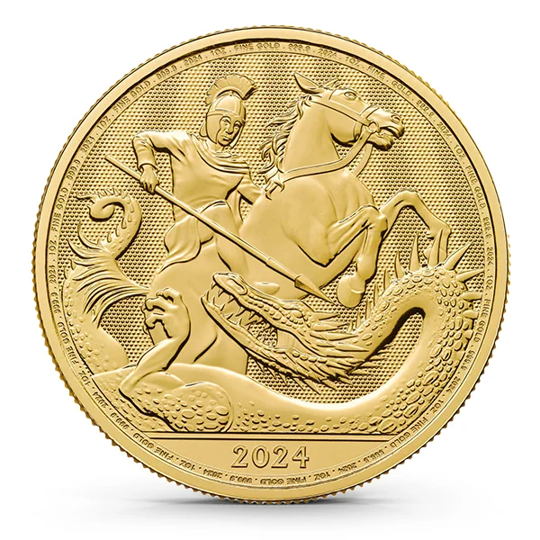 Buy the 2024 1 oz Gold Royal Mint St George and the Dragon (BU