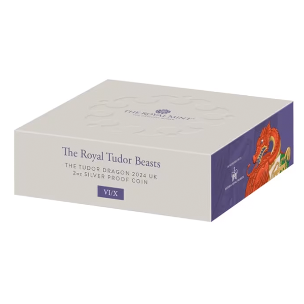 イギリスTudor Dragon 2024 £2 プルーフ銀貨 イギリスTudor Dragon 2024 £2 プルーフ銀貨 イギリスTudor Dragon