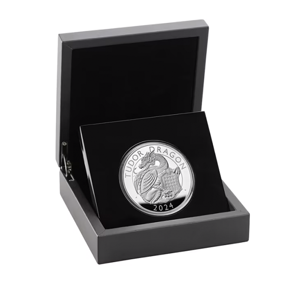 Buy the Tudor Dragon 5 oz .999 Silver Proof Coin | Monument