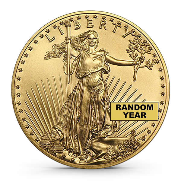 1 Oz American Gold Eagle BU (Random Year) Obverse