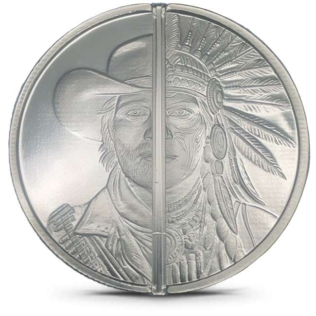 Buy the Elemetal 1 Oz Silver Western Warrior Divisible Round