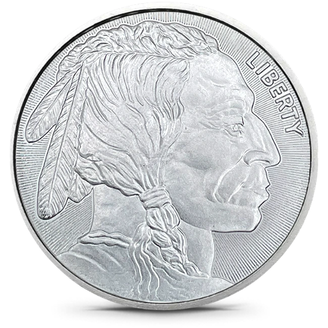 Buy the Elemetal 1 Oz Silver Buffalo Round | Monument Metals