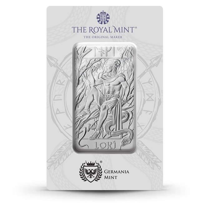 Buy the 10 Oz Royal Mint Great Britain Norse Gods - Loki .9999