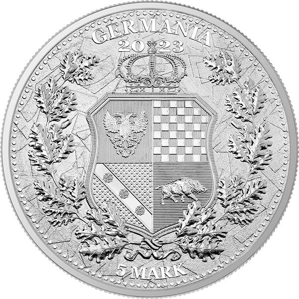 新作ウエア | Round Silver oz 1 the Buy Galia 2023 Allegories Germania & 金属工芸