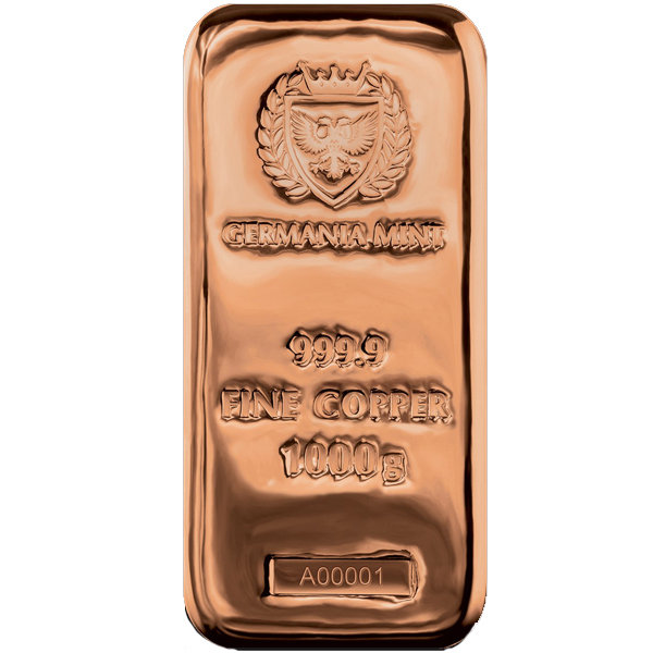 Buy the Germania Mint Kilo Copper Bar (New) | Monument