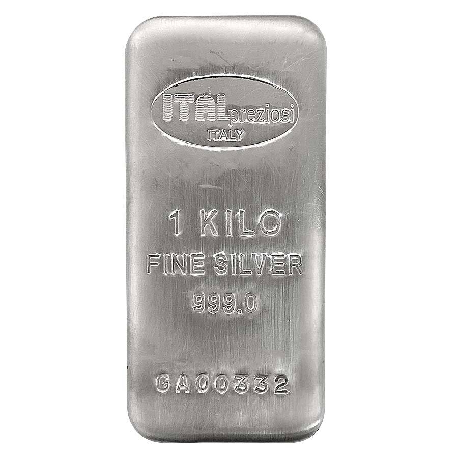 Buy the Italpreziosi Kilo (32.15 Oz) Cast Silver Bar (New