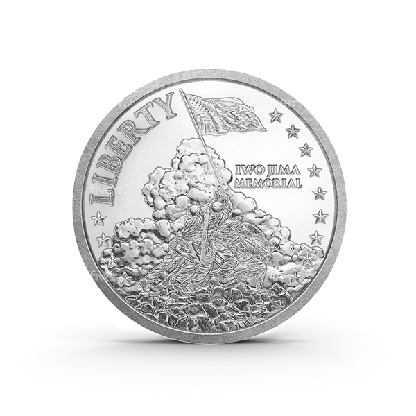 Buy the Iwo Jima Memorial 1 Oz Silver Round: Landmarks of