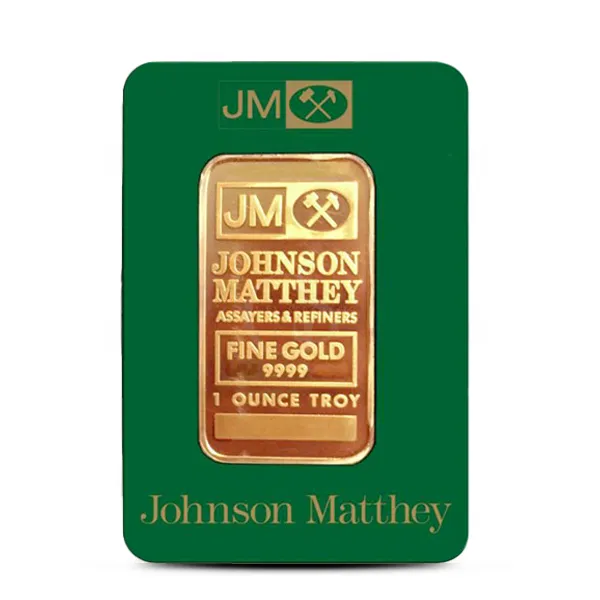 Johnson Matthey 1 Oz Gold Bar (In Assay) | Monument Metals