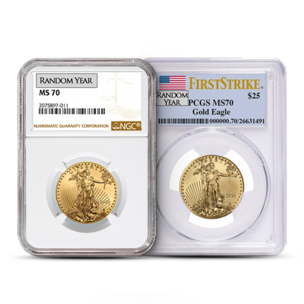 Buy the 1/2 Oz American Gold Eagle PCGS/NGC MS70 (Random Year