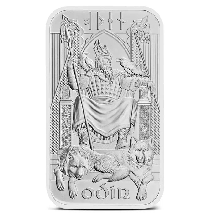 1 Oz Royal Mint Great Britain Norse Gods - Odin .9999 Silver Bar