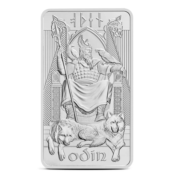 銀時 10 Oz Royal Mint Norse Gods - Odin .9999 Silver Bar | Limited