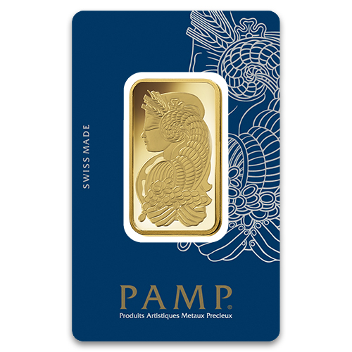 Buy PAMP Suisse Oz Lady Fortuna Gold Bar (In Assay) Monument