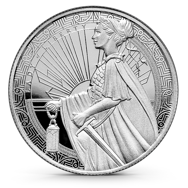 Buy the 1 oz PAMP Lady of Liberty Silver Round (New) | Monument