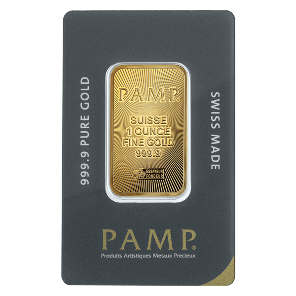Buy the 1 Oz PAMP Suisse Minted Gold Bar (In Assay) | Monument
