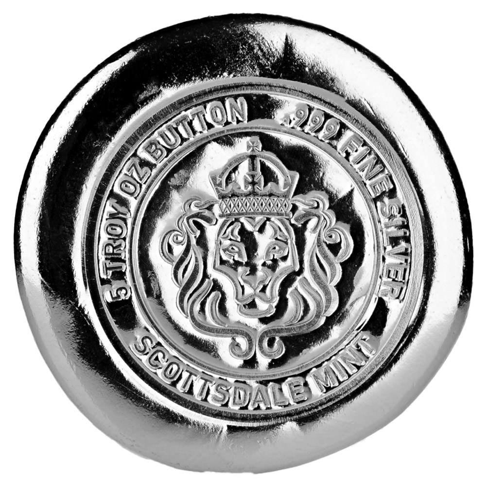 Buy the Scottsdale Mint 5 oz Silver Button Round | Monument