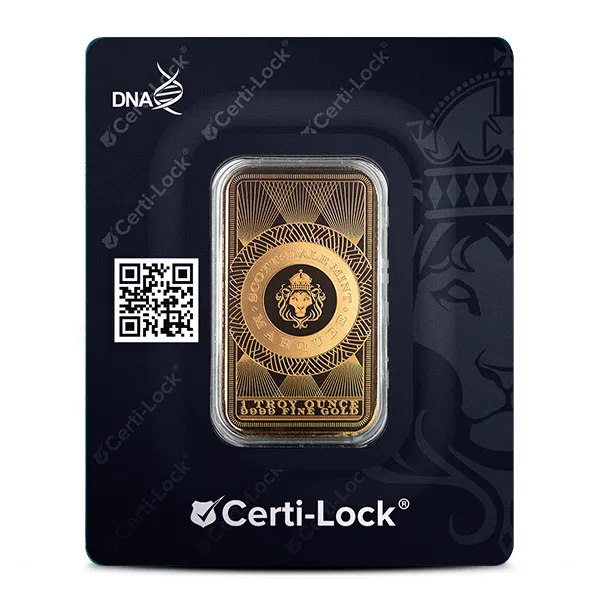 Scottsdale Mint | 1 Oz Marquee Peacock Gold Bar (New In Assay