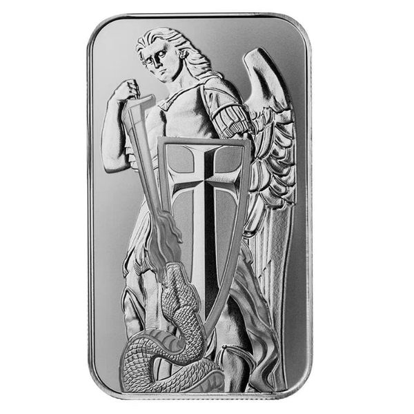 Scottsdale Mint | Archangel Michael 1 Oz Silver Bar (New