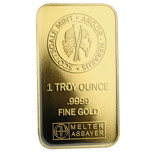 Scottsdale Mint | 1 Oz Lion Gold Bar (In Assay) - Monument Metals