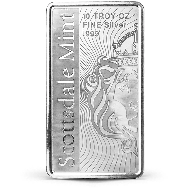 Buy the Scottsdale Mint | 10 oz Vortex Silver Bar | Monument