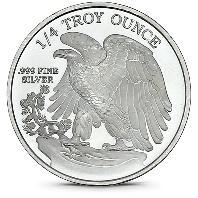 Buy the SilverTowne 1/4 Oz Walking Liberty Silver Round | Monument