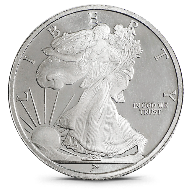 Buy the SilverTowne 1/4 Oz Walking Liberty Silver Round | Monument