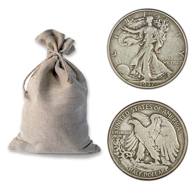 Buy $100 Face Value Bag of Silver Walking Liberty Half Dollars