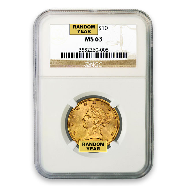 moon10さま Buy 1838-1907 Random Date $10 Liberty NGC MS63 - Monument Metals