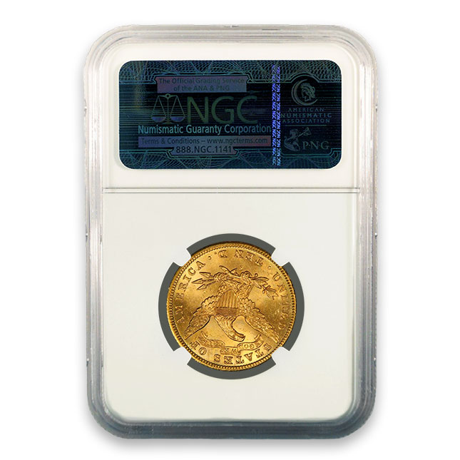 Buy 1838-1907 Random Date $10 Liberty NGC MS63 - Monument Metals