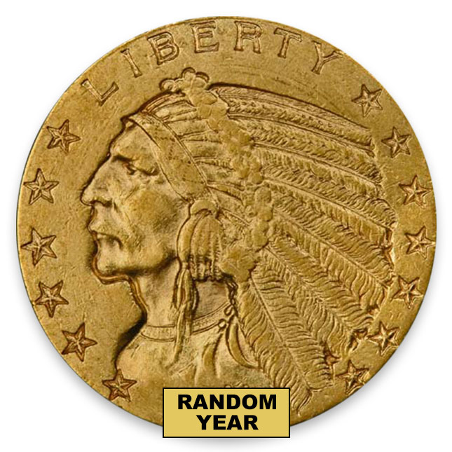 Buy 1908-1929 Random Date $5 Indian Half Eagle Extra Fine (XF