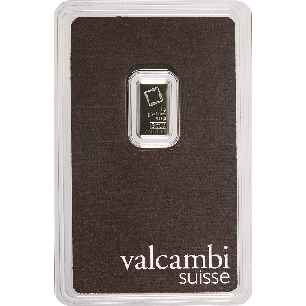Buy Valcambi 1 Gram Platinum Bar (In Assay) Online | Monument