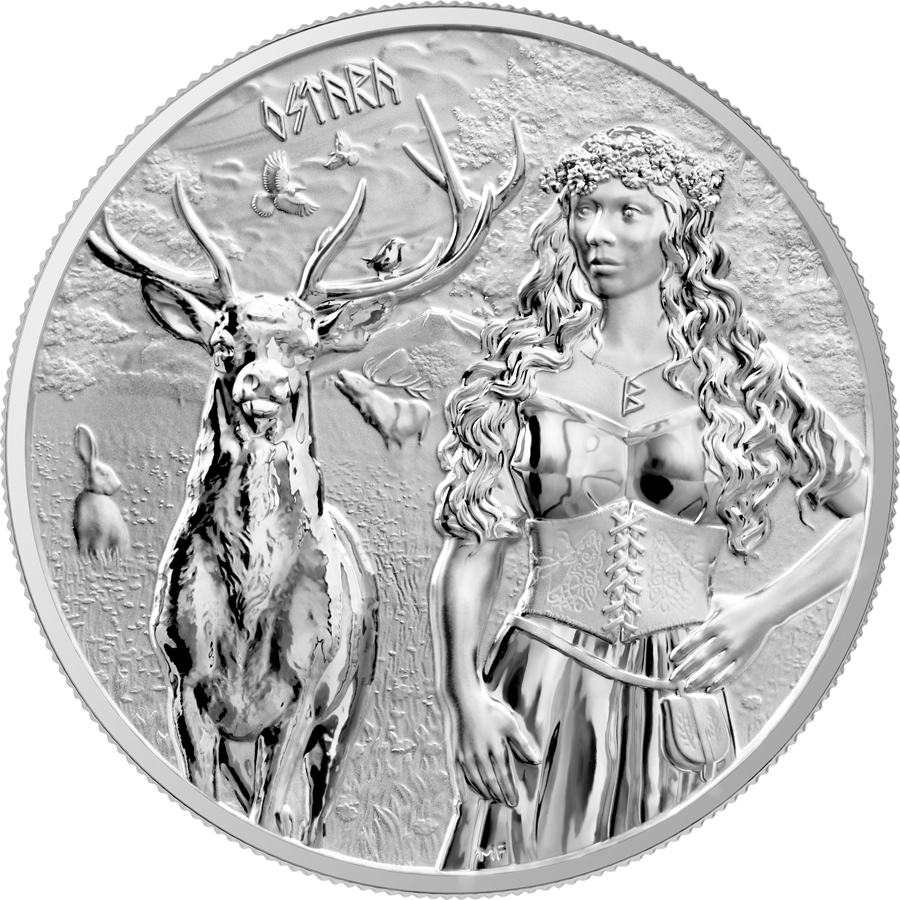 Buy the 2023 Germania Valkyries: Ostara 1 Oz Silver Round